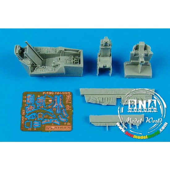 1/72 F-16CG/CJ Fighting Falcon Cockpit Set for Academy kit