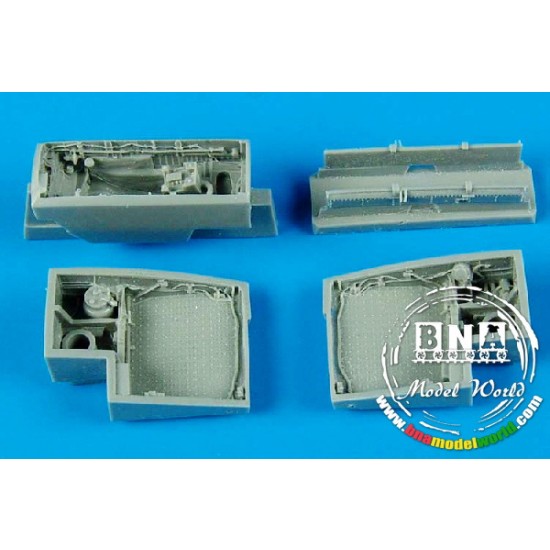 1/72 Saab J35 Draken Wheel Bays for Hasegawa kit