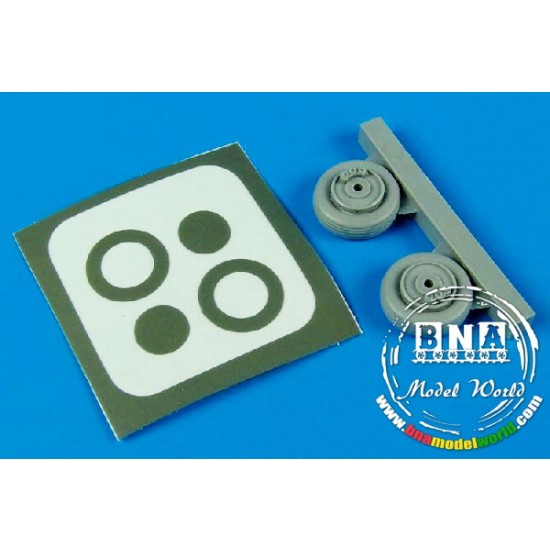 1/72 Saab Tunnan J/S 29 Wheels & Paint Masks for Heller kit