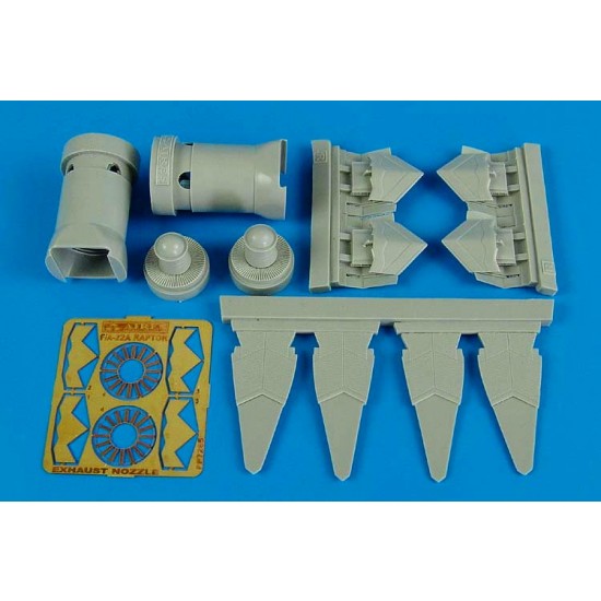 1/72 Lockheed Martin F-22A Raptor Exhaust Nozzles for Academy kit 
