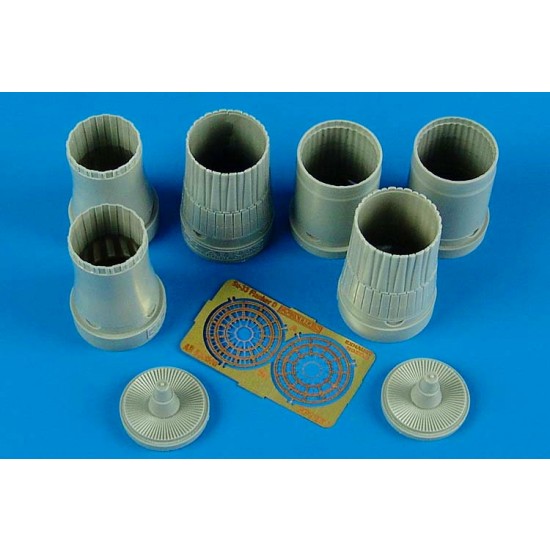 1/72 Sukhoi Su-33 Flanker D Exhaust Nozzles for Hasegawa kit