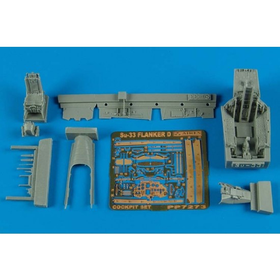1/72 Sukhoi Su-33 Flanker D Cockpit Set for Hasegawa kits