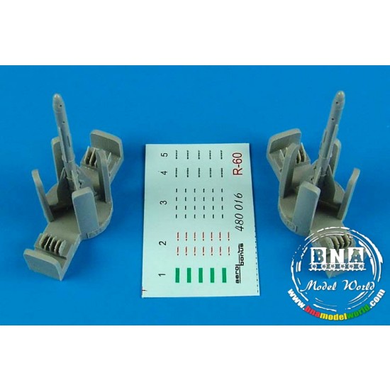 1/48 R-60 (AA-8 Aphid) Air-to-Air Missiles