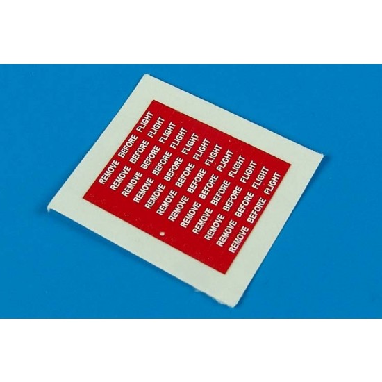 1/48 Remove Before Flight Flags - White Lettering