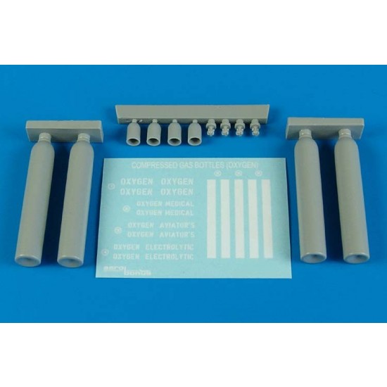 1/48 Compressed Oxygen Gas Bottles
