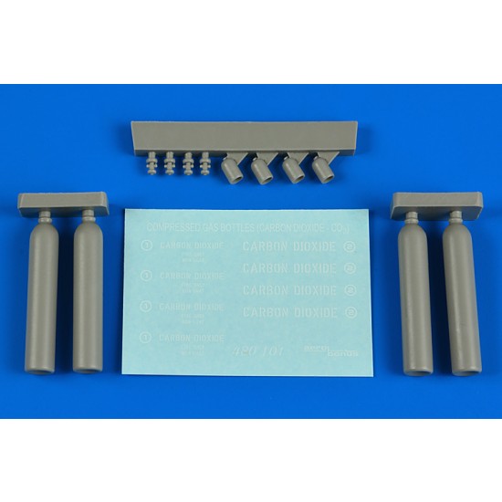 1/48 Compressed Carbon Gas Bottles