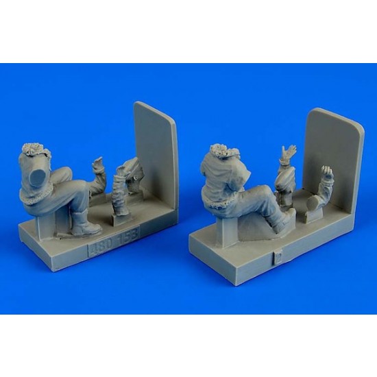 1/48 WWII RAF Pilots for Bedford MWD Light Truck for Airfix kit