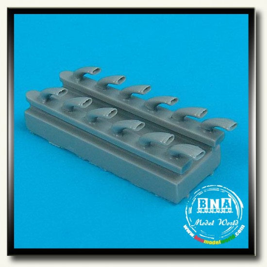 1/32 Junkers Ju 87G Stuka Exhausts for Hasegawa kit