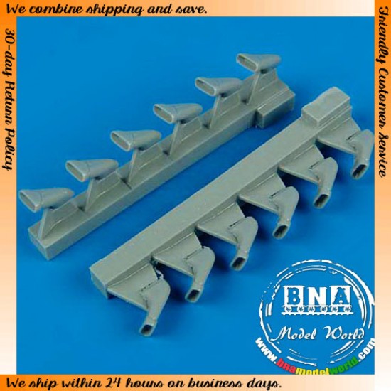 1/32 Spitfire Mk.IX Exhaust - Fishtail for Hasegawa kit