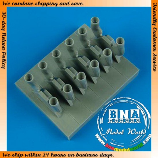 1/32 Spitfire MK.IX Exhaust Oval Type for Tamiya kit