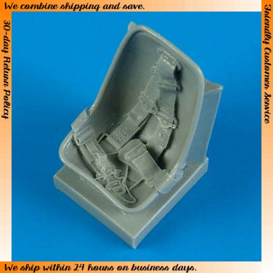 1/32 Messerschmitt Bf 109E Seat with safety belts for Airfix / Heller kits 
