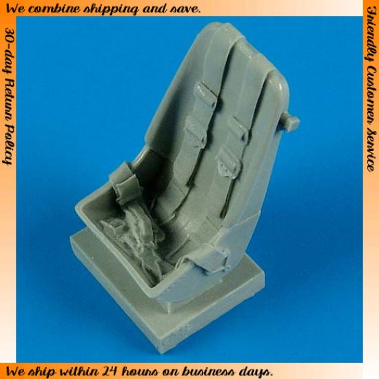 1/32 Messerschmitt Bf 109F - early Seat with safety belts for Hasegawa and Trumpeter kits 
