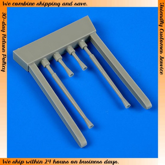 1/32 Mitsubishi J2M3 Raiden Gun Barrels for Hasegawa kit