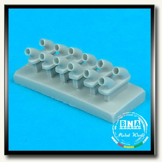1/48 P-40E Warhawk Exhausts for Hasegawa kit