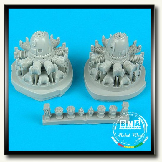 1/48 Martin B-26 Marauder Engines for Monogram kit