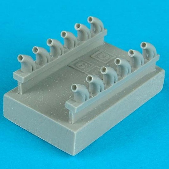 1/48 Bell P-39Q/N Airacobra Exhaust for Eduard kit