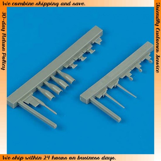 1/48 Mikoyan-Gurevich MiG-29A Sensing Units for Academy kit