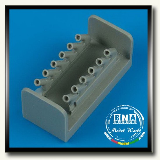 1/48 Spitfire Mk. IX Exhausts -Round for Hasegawa kit