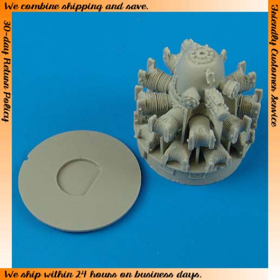1/48 Grumman F6F-5 Hellcat Engine for Eduard kit