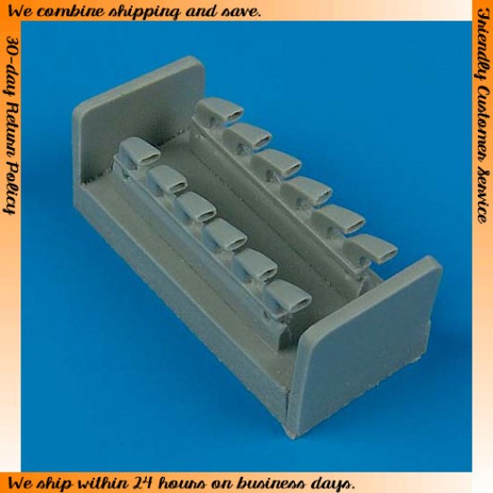 1/48 Messerschmitt Bf 109F Exhaust for ICM kit