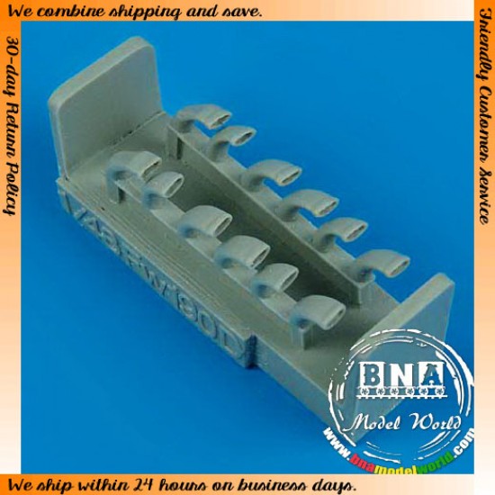 1/48 Fw 190D-9 Exhaust for Eduard kit