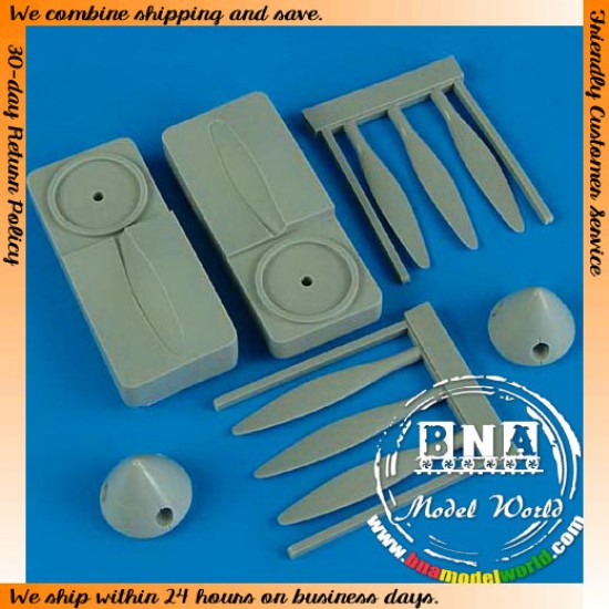 1/48 P-38 Lightning Propeller w/Tool for Hasegawa kit