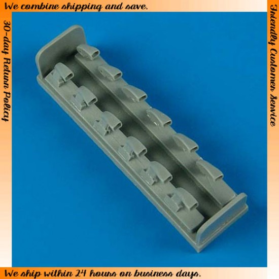 1/48 Messerschmitt Bf 109F Exhaust for Zvezda kits 