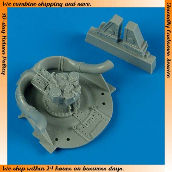 1/48 Grumman F8F-1 Bearcat Wheel Well Detail Set for HobbyBoss kits 