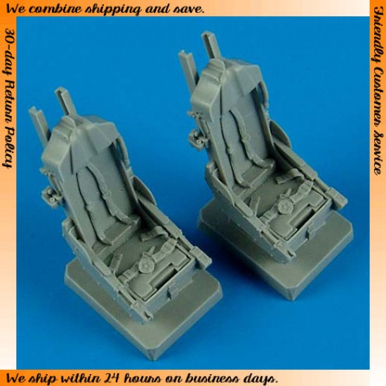 1/48 Northrop F-5F Tiger II Seats with safety belts for AFV Club kits 