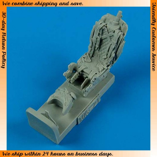 1/48 Mikoyan MiG-21PFM/MF/BIS/SMT Ejection Seat with safety belts for Academy/Eduard