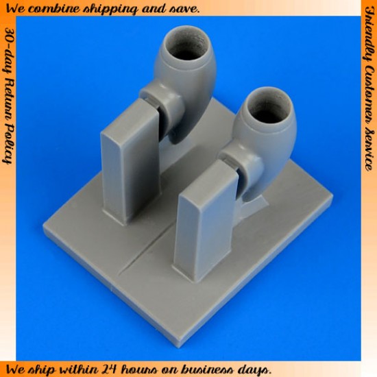 1/48 Lockheed P-38J/P-38L Lightning Air Intakes for Hasegawa kits 