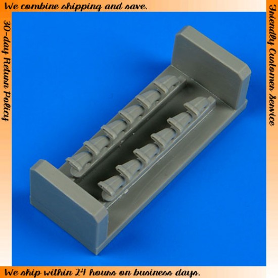 1/48 North-American P-51A Mustang/Mk.IA Exhaust for Accurate Miniatures and Italeri kits 