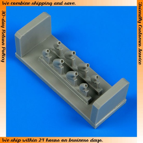 1/48 Yakovlev Yak-1/Yak-1b Exhaust for Modelsvit kits 