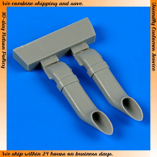 1/48 Westland Lysander Mk.III Exhaust for Eduard kits 