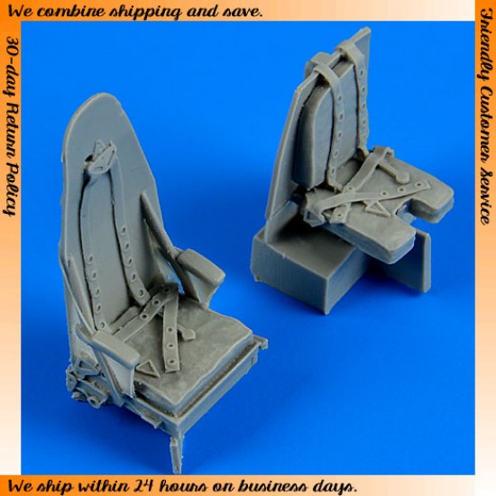 1/48 de Havilland Mosquito Mk.IV Seats with safety belts for Tamiya kits 