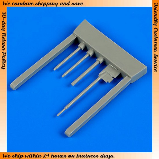 1/48 Mikoyan-Gurevich MiG-3 late Gun Barrels and Pitot Tube for Trumpeter kit