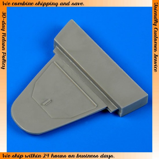 1/48 Messerschmitt Bf-109G Cockpit's Rear Bulkhead (Closed) for Eduard kit