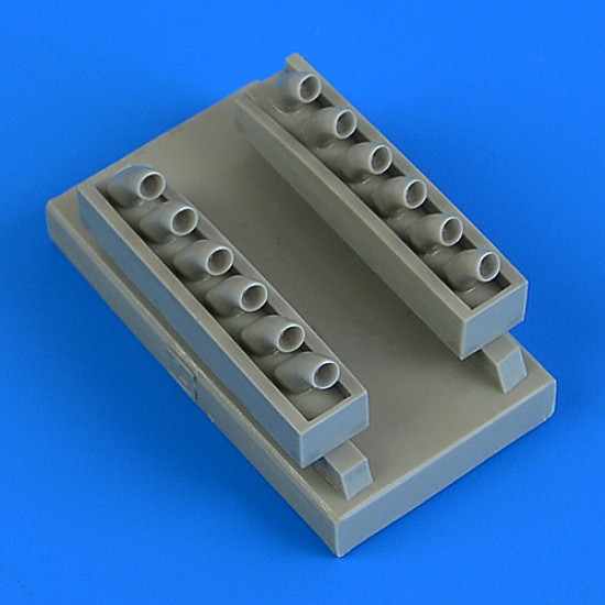 1/48 Curtiss P-40B/C Warhawk Exhaust for Bronco kit