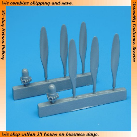 1/72 North-American B-25H Mitchell Propeller x2 