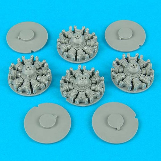 1/72 Boeing B-17 Flying Fortress Engines for Academy kits