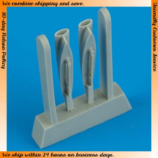 1/72 Vought F-8 Crusader Air Scoops for Academy kits 