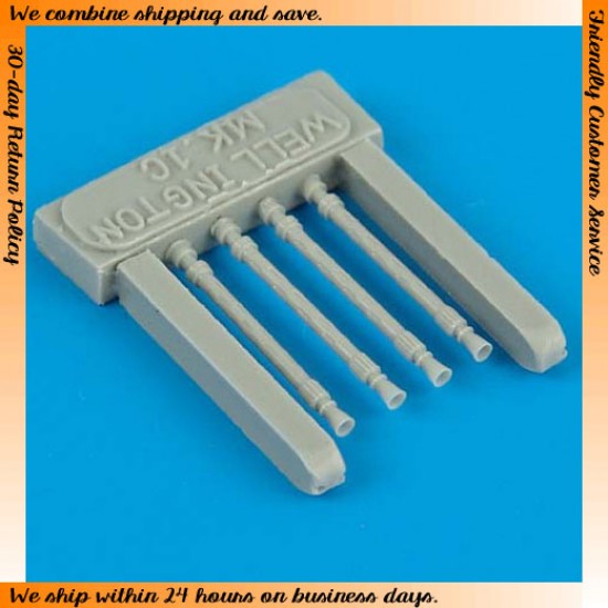 1/72 Vickers Wellington MK.IC Gun Barrels (oval perforations) for Trumpeter kits 