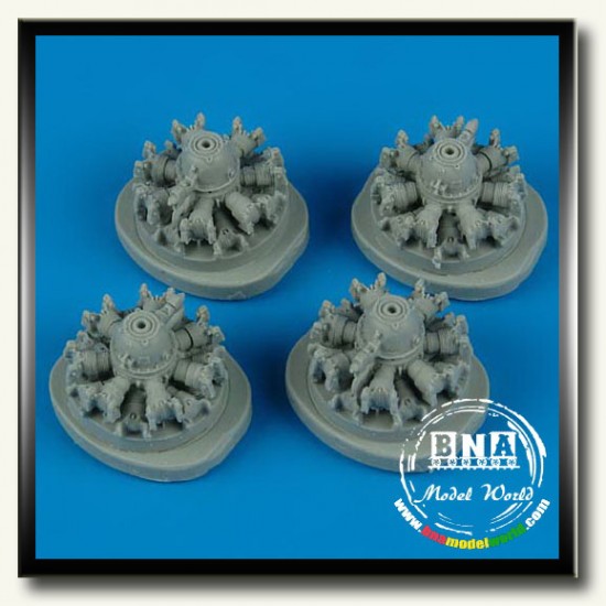 1/72 Consolidated B-24D Liberator Engines for Hasegawa kits 