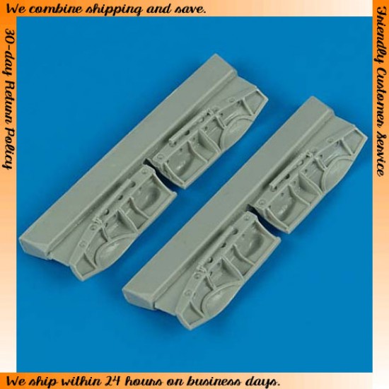 1/72 Bristol Beaufighter Mk.I/Mk.VI/MK.X/Mk.21 Undercarriage Covers for Hasegawa kits 