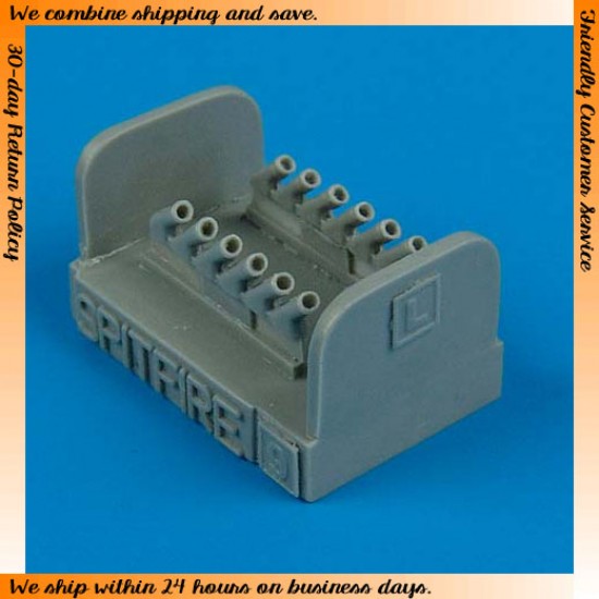 1/72 Supermarine Spitfire Mk.IX Exhausts - round for Hasegawa kits 