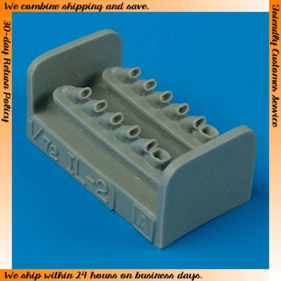 1/72 Ilyushin Il-2 Sturmovik Exhausts for Academy kits 