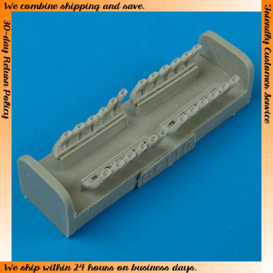 1/72 Messerschmitt Bf-110C/Bf-110D Exhaust for Fujimi kits 