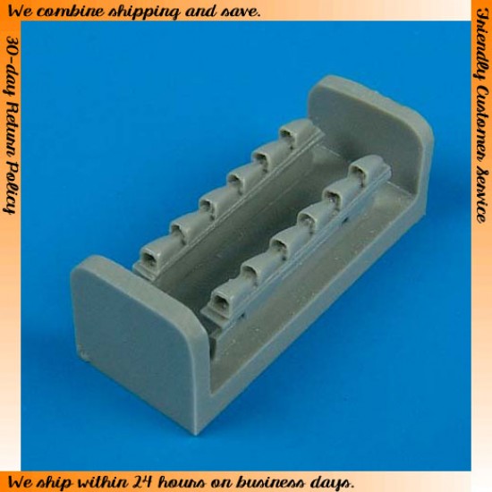 1/72 Messerschmitt Bf109F Exhaust for Fine Molds kits 