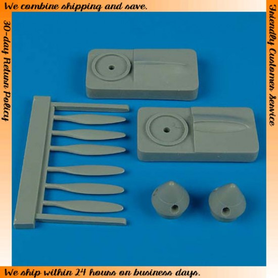1/72 Lockheed P-38J Lightning Propellers for Academy kits 