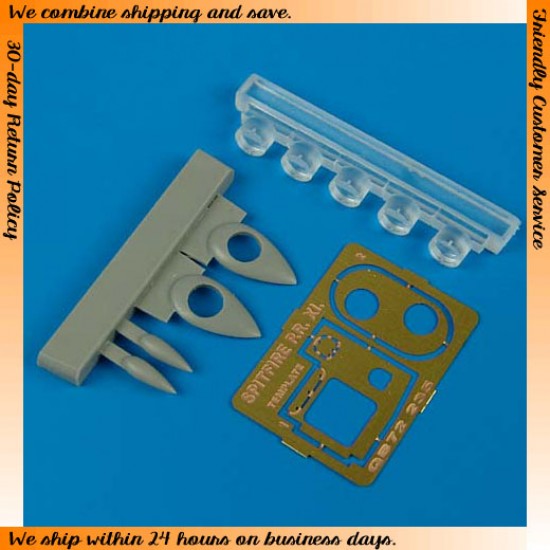 1/72 Supermarine Spitfire PR Mk.XI Cameras for Hasegawa kits